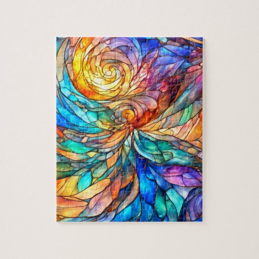 カラフル数々の色抽象芸術75ツイスト ジグソーパズル (縦)