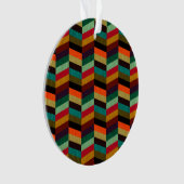カラフル数々の輪の模様 オーナメント (正面)