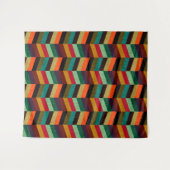 カラフル数々の輪の模様 タペストリー (正面(横))