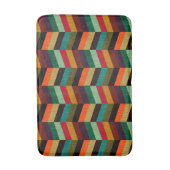 カラフル数々の輪の模様 バスマット (正面縦)