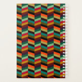 カラフル数々の輪の模様 プランナー手帳 (裏面)