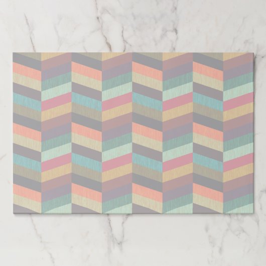 カラフル数々の輪の模様 ペーパーパッド (正面)