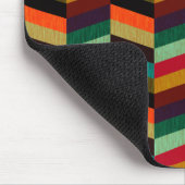 カラフル数々の輪の模様 マウスパッド (コーナー)