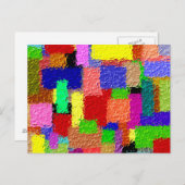 カラフル数 ポストカード (正面/裏面)