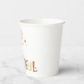 カラフル文字の生活は美しく、星 紙コップ (左)