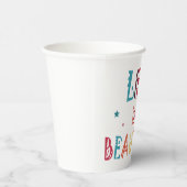 カラフル文字の生活は美しく、星 紙コップ (右)