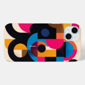 カラフル文字の背景 Case-Mate iPhoneケース (裏面 (横))