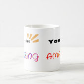 カラフル文字は凄い コーヒーマグカップ (中央)