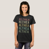 カラフル文字アート – アルテア名 Tシャツ (正面フル)