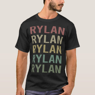 カラフル文字アート – ライラン名 Tシャツ
