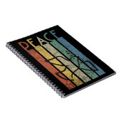 カラフル文字デザイン ノートブック (右側)