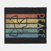 カラフル文字デザイン フリースブランケット (正面(横))