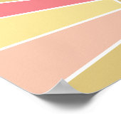 カラフル文字付きサンシャインお気に入りのレイ ポスター (角)