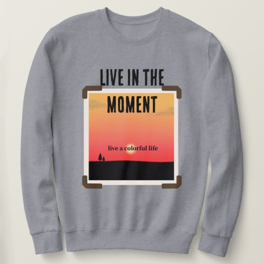 カラフル文字付きサンセモダンット スウェットシャツ (デザイン正面)