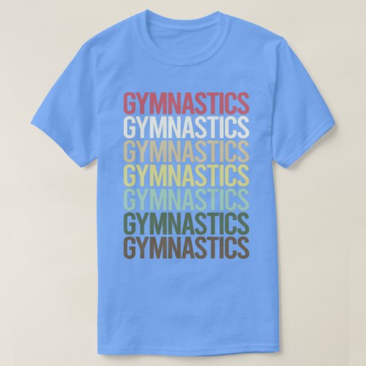 カラフル文字体操 Tシャツ (デザイン正面)
