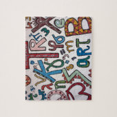 カラフル文字 ジグソーパズル (縦)