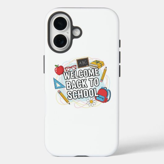 カラフル新学期イラストレーション Case-Mate iPhoneケース (裏面)