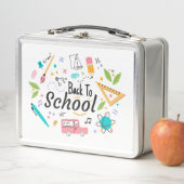 カラフル新学期カスタムメタルランチボックス メタルランチボックス (インサイチュ)