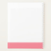 カラフル新学期カスタム学生先生 プランナー手帳 (裏面)