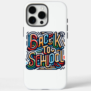 カラフル新学期デザイン iPhone 16 PRO MAXケース