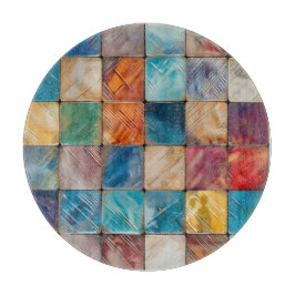 カラフル方形 カッティングボード