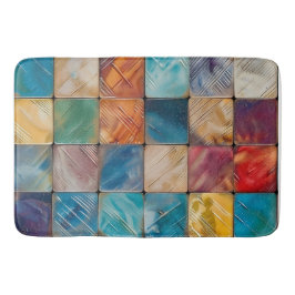 カラフル方形 バスマット
