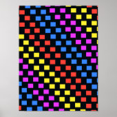 カラフル方形 ポスター (正面)
