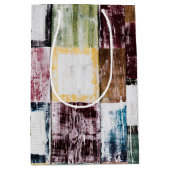 カラフル方形 ミディアムペーパーバッグ (正面)