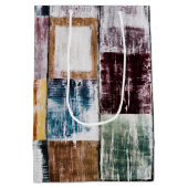 カラフル方形 ミディアムペーパーバッグ (裏面)