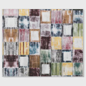 カラフル方形 ラッピングペーパー (フラット)