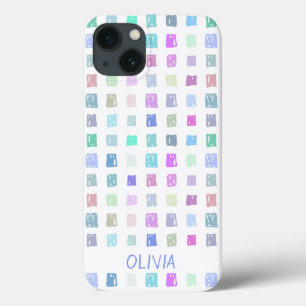 カラフル方形 iPhone 13ケース