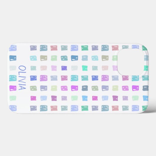 カラフル方形 Case-Mate iPhoneケース (裏面 (横))