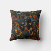 カラフル旋回抽象芸術 クッション (裏面)