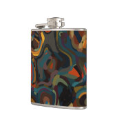 カラフル旋回抽象芸術 フラスク (左)