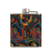 カラフル旋回抽象芸術 フラスク (裏面)