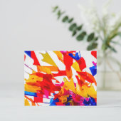 カラフル旗 ポストカード (スタンド正面)