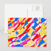 カラフル旗 ポストカード (正面/裏面)