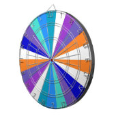 カラフル日ファンキーストライプ ダーツボード (正面右)