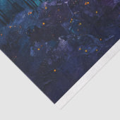 カラフル日没の水彩林の切り離し 薄葉紙 (詳細)