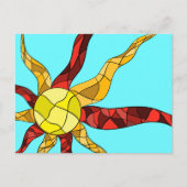 カラフル日 ポストカード (正面)