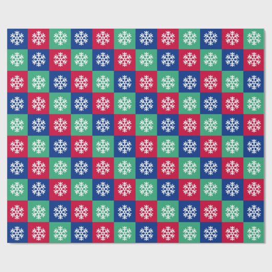 カラフル明るいメリークリスマスのラッピング紙 ラッピングペーパー (フラット)