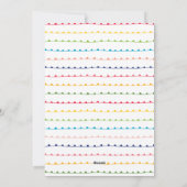 カラフル明メリーるい完全な垂直写真 シーズンカード (裏面)