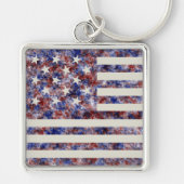 カラフル星条旗 キーホルダー (正面)