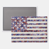 カラフル星条旗 マグネット (正面/裏面)