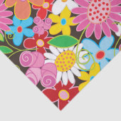 カラフル春の花お洒落ガーデンシックかわいい 薄葉紙 (詳細)