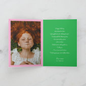 カラフル春の花ガーデンカスタムカード カード (内部)