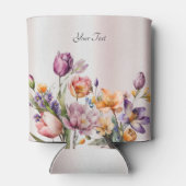 カラフル春の花クーラーボックス 缶クーラー (裏面)