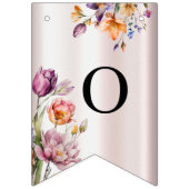 カラフル春の花バンティング国旗 バンティングフラッグ (第2の旗)