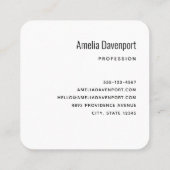 カラフル春の花パターン スクエア名刺 (裏面)