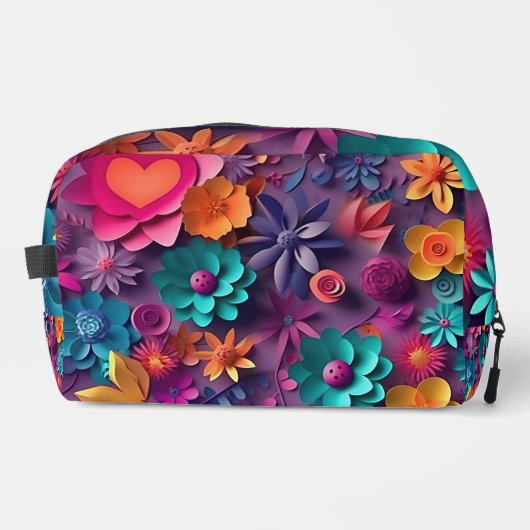 カラフル春の花パターン ドップキット (正面)